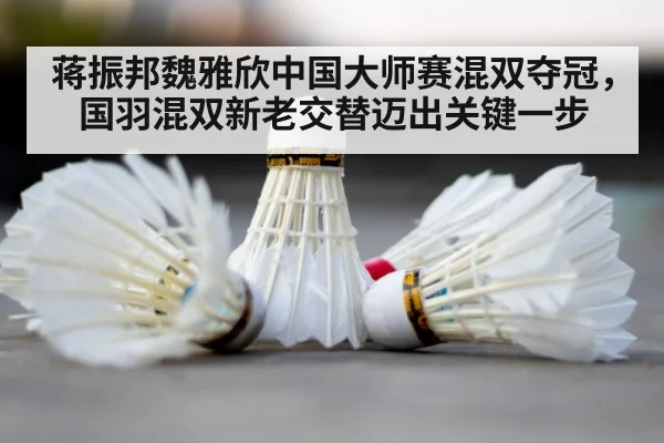 蒋振邦魏雅欣中国大师赛混双夺冠，国羽混双新老交替迈出关键一步